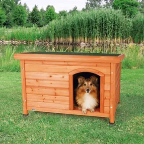 Hundehütte, Holz, Flachdach S-M 85x58x60 cm TRIXIE
